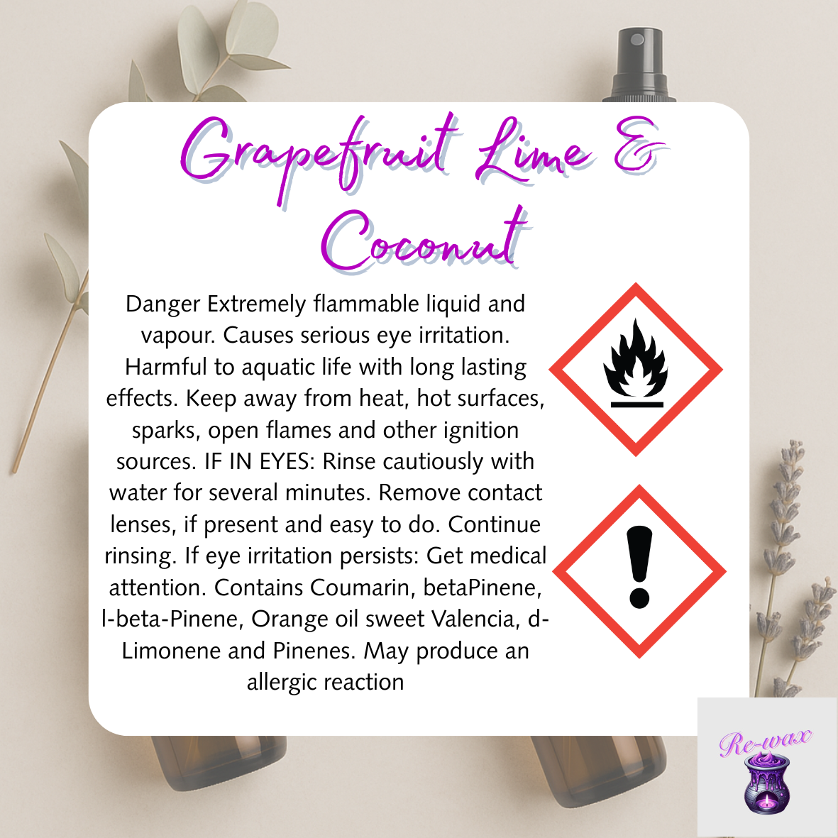 Grapefruit Lime & Coconut Room Spray