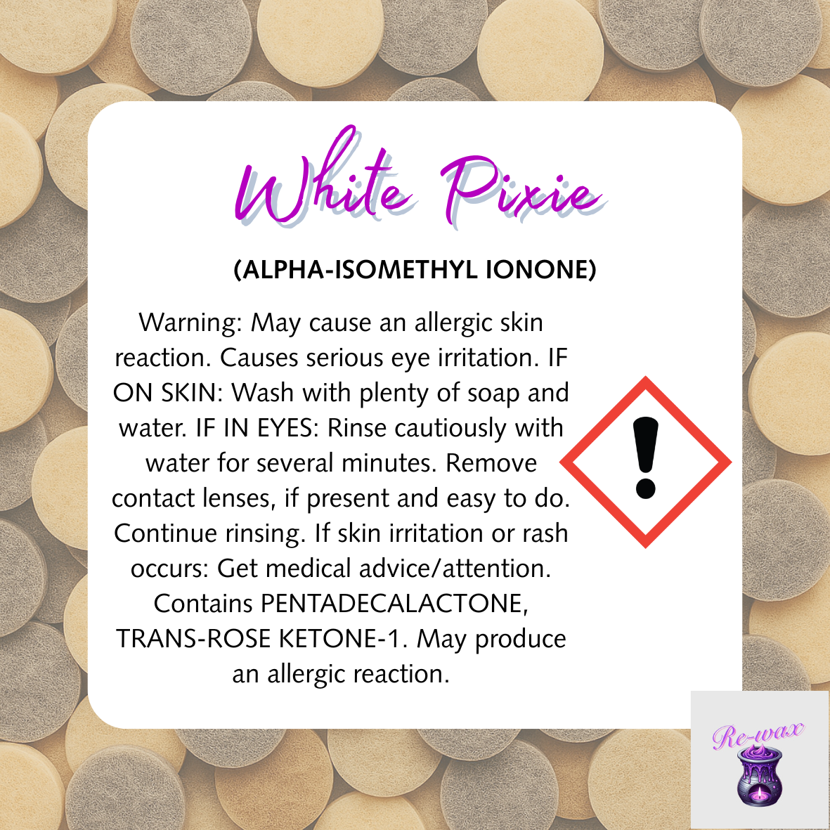 White Pixie Vacuum Disks