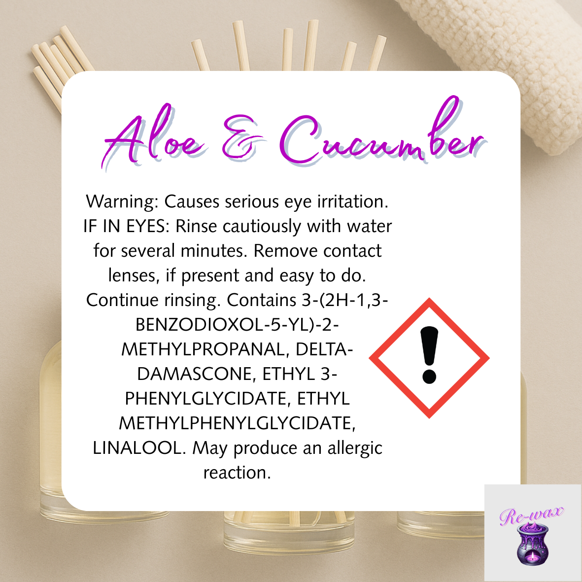 Aloe & Cucumber Reed Diffuser