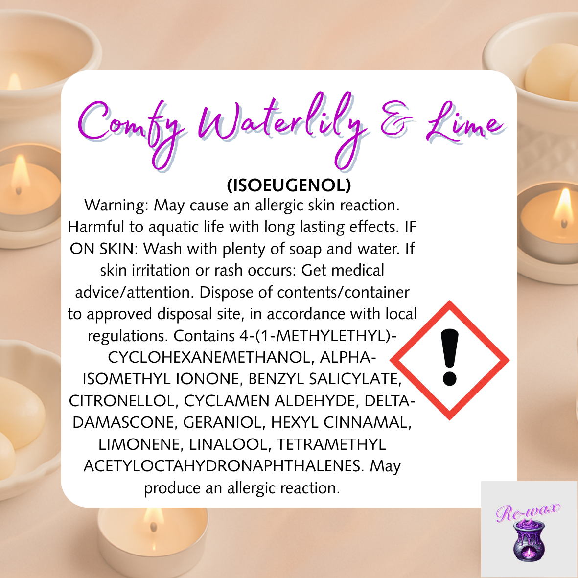 Comfy Waterlily & Lime Snapbar