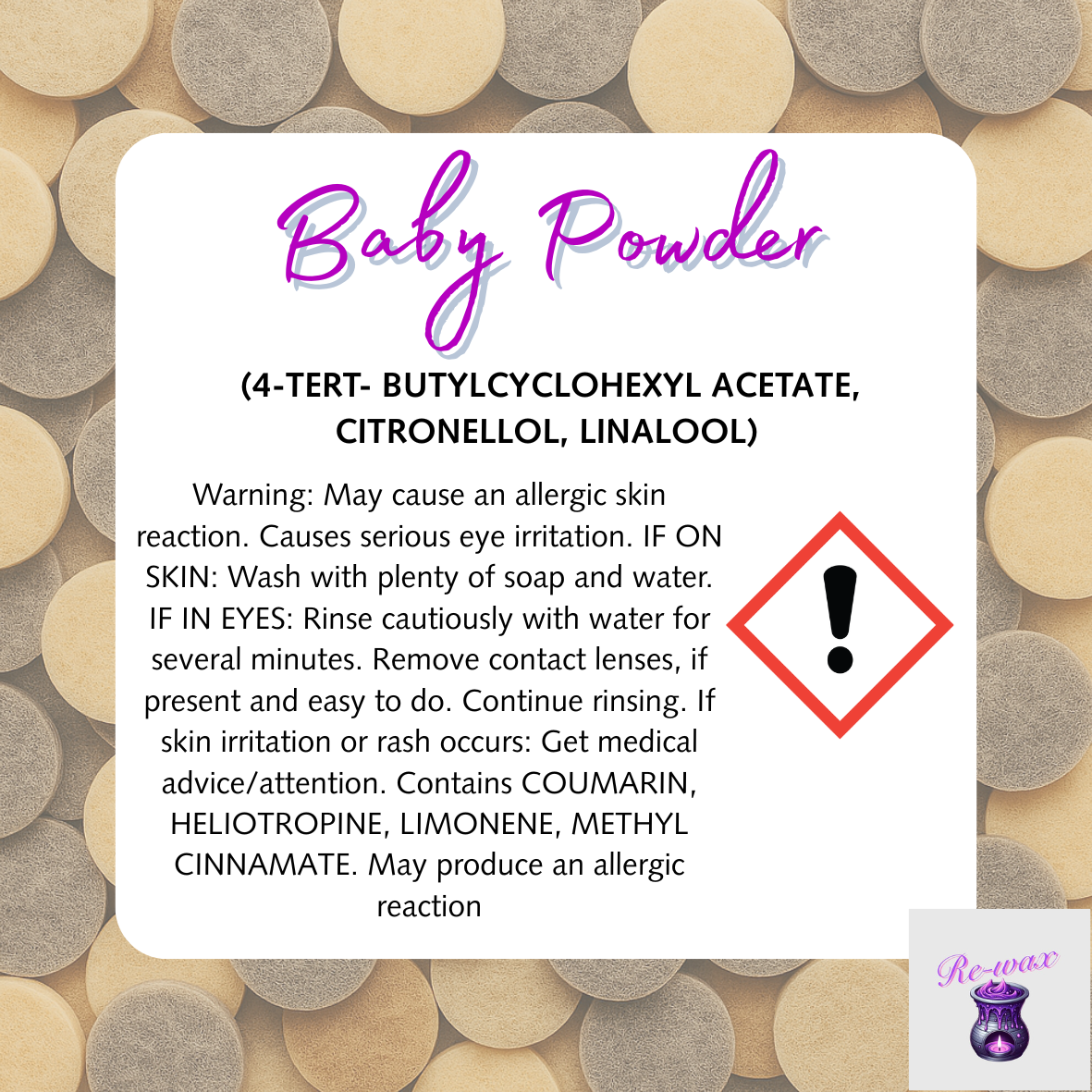 Baby Powder Vacuum Disks