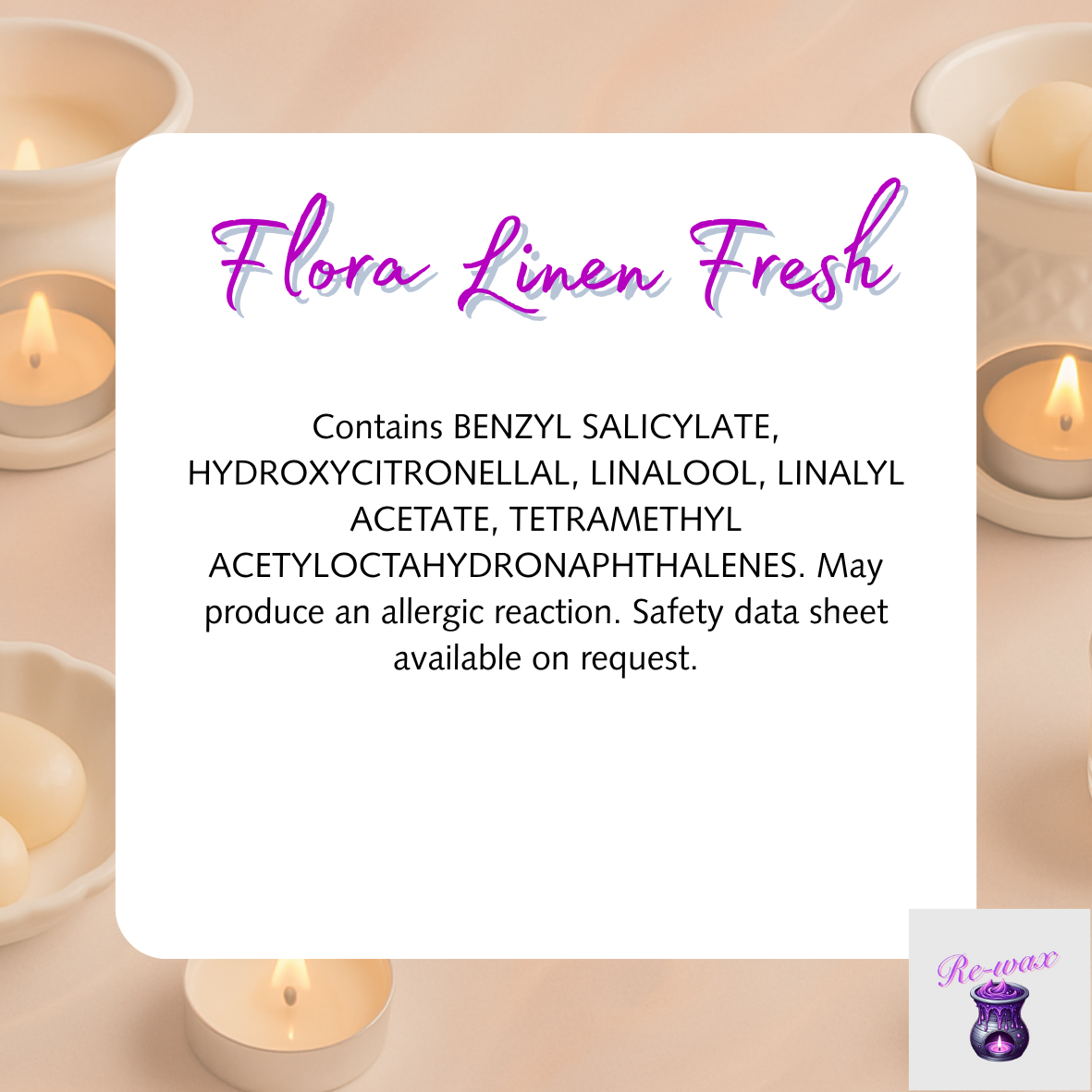 Flora Linen Fresh Snapbar