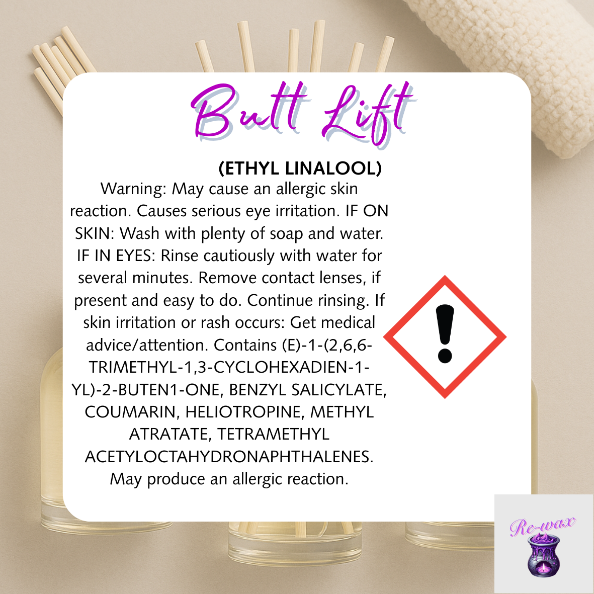 Butt Lift Reed Diffuser