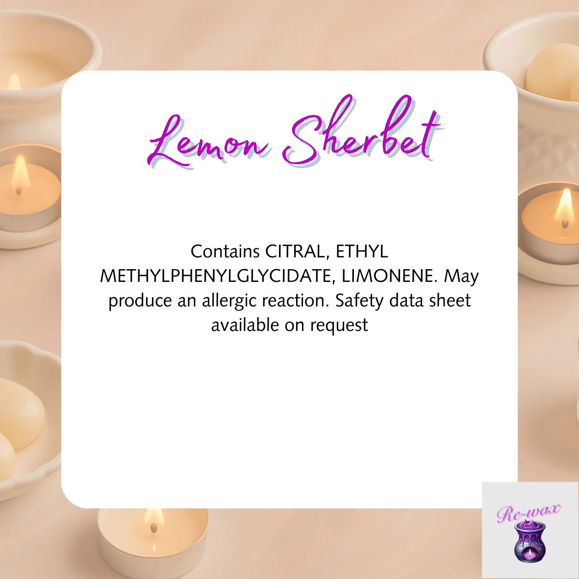 Lemon Sherbet Snapbar