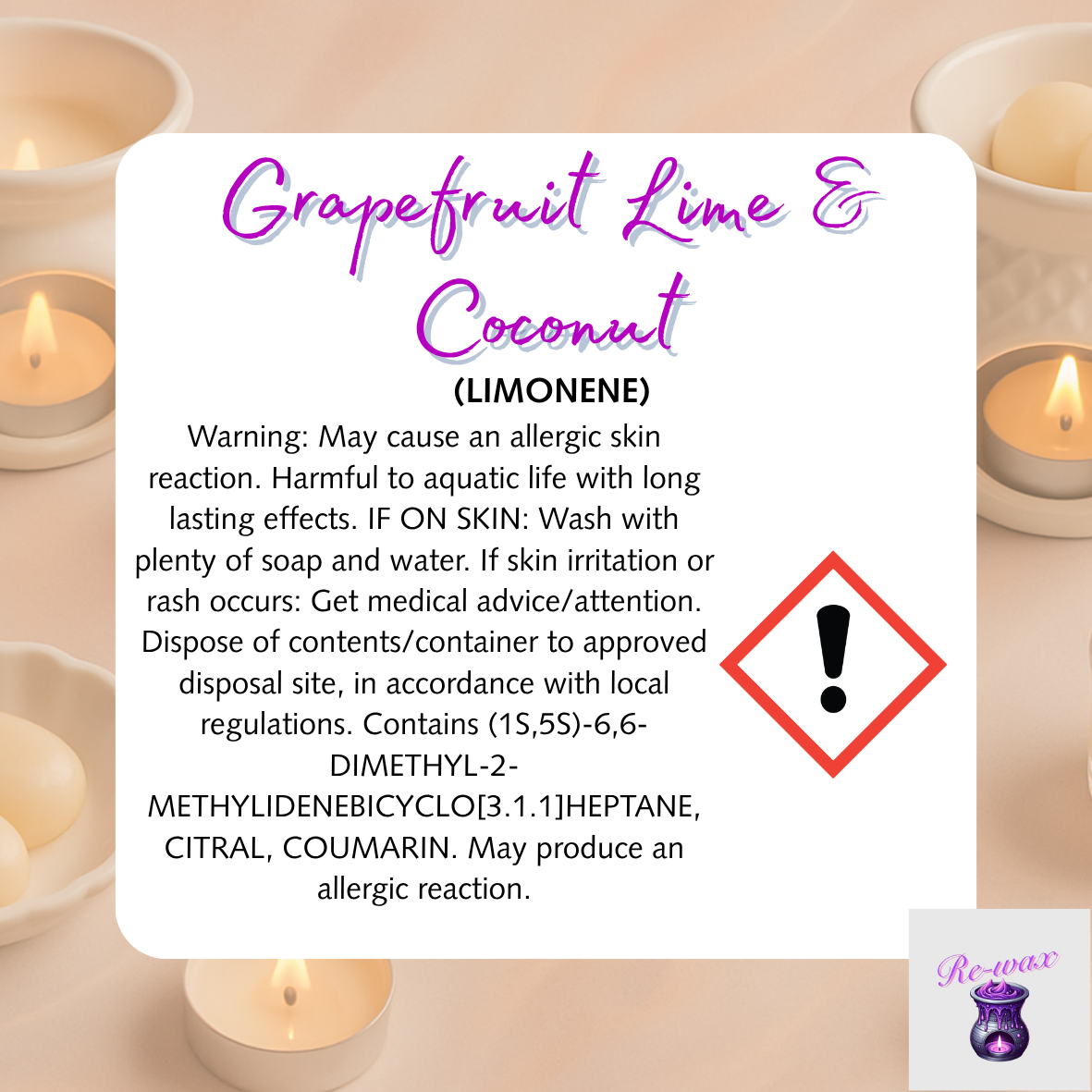 Grapefruit Lime & Coconut Snapbar