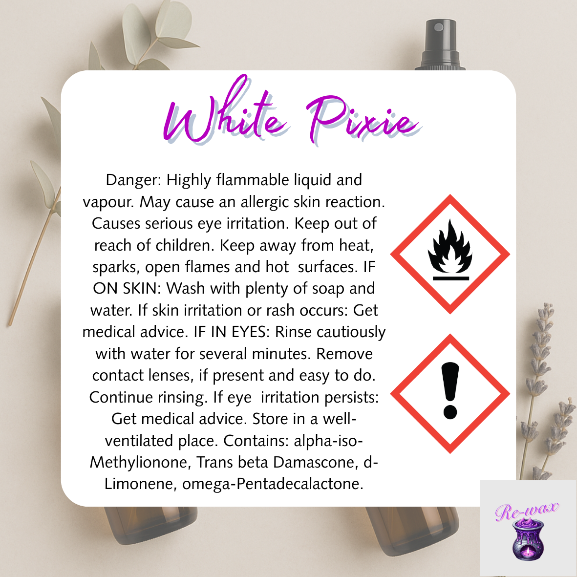 White Pixie Room Spray