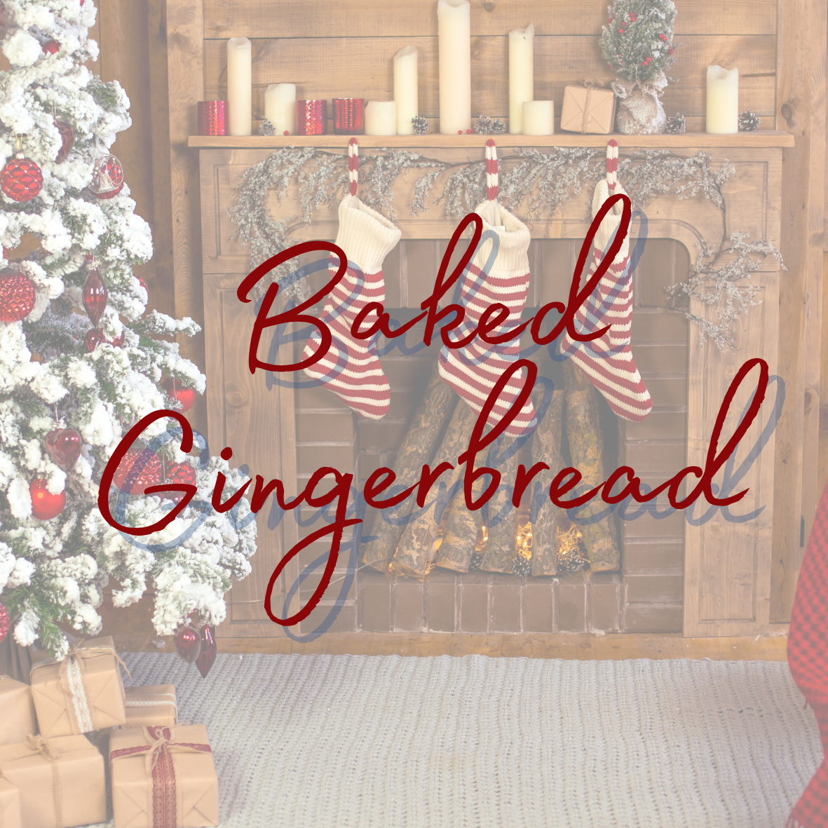 Baked Gingerbread Christmas Snapbar