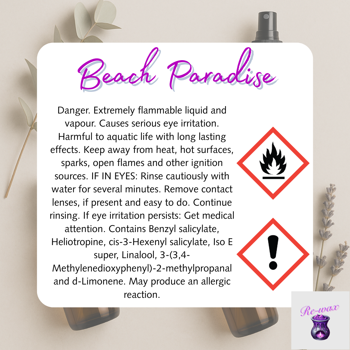 Beach Paradise Room Spray