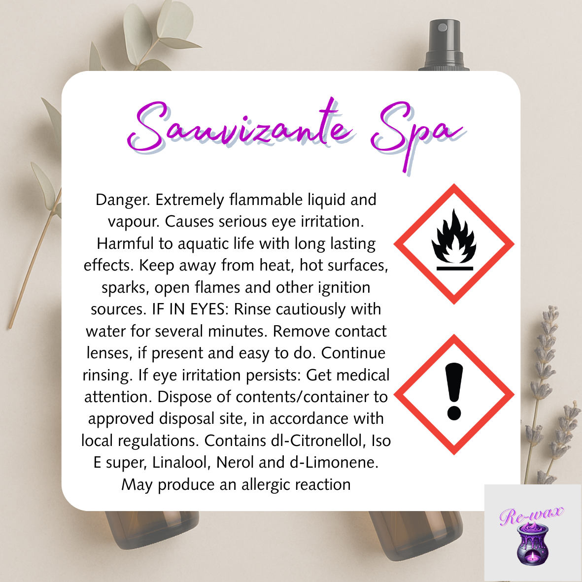 Sauvizante Spa Room Spray
