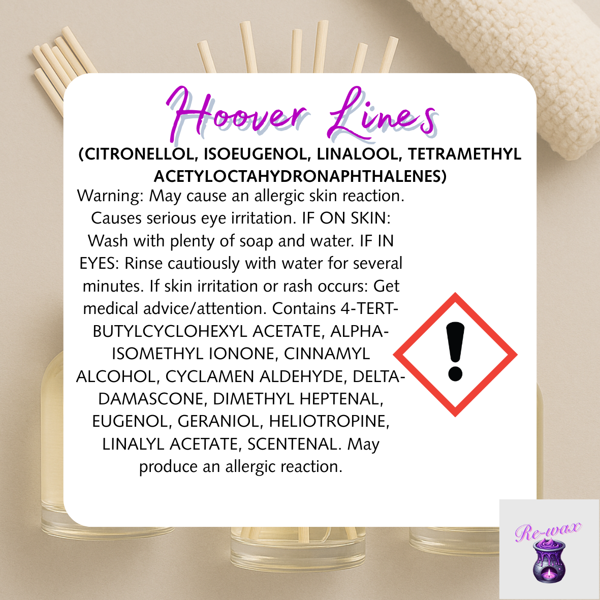 Hoover Lines Reed Diffuser