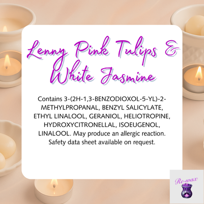Lenny Pink Tulips & White Jasmine Snapbar