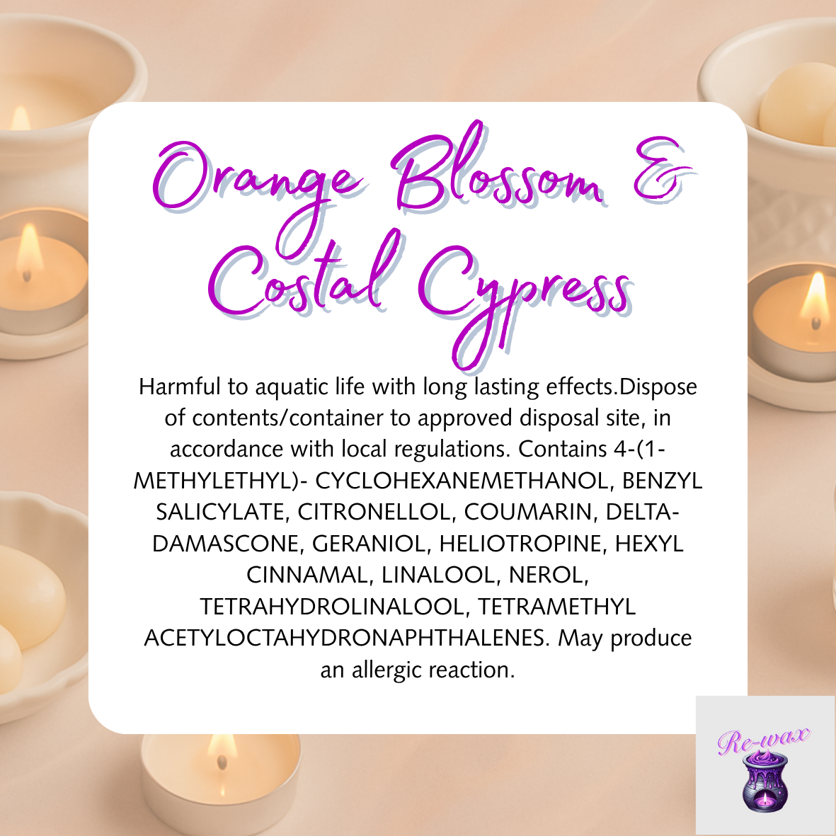 Orange Blossom & Costal Cypress Snapbar