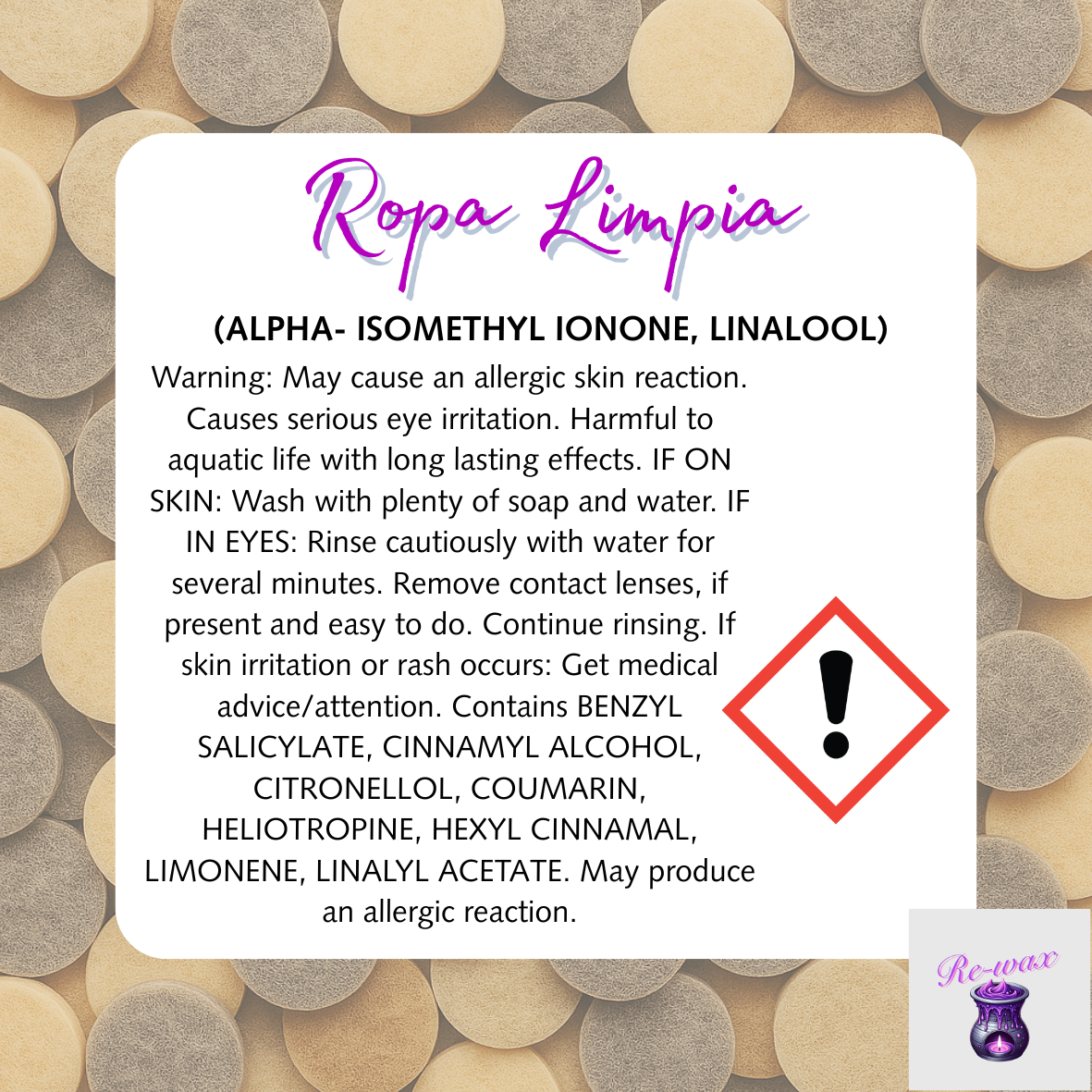 Ropa Limpia Vacuum Disks