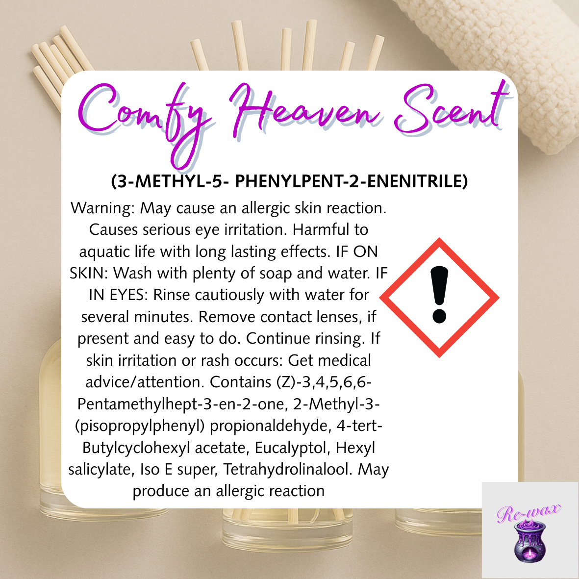 Comfy Heaven Scent Reed Diffuser