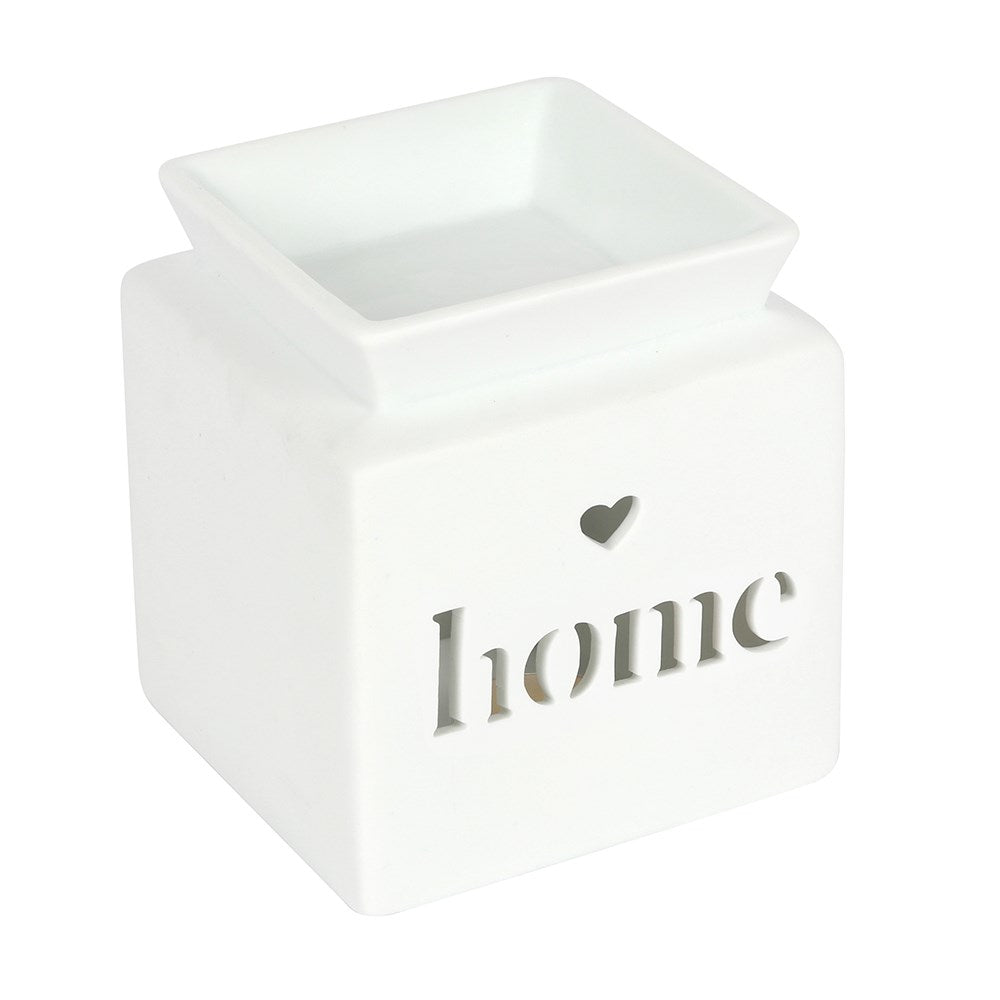 White Home Cut Out Wax Warmer/Oil Burner