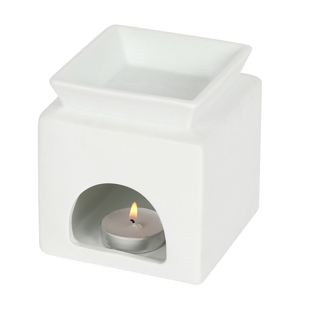 White Home Cut Out Wax Warmer/Oil Burner