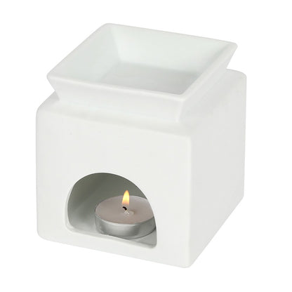 White Home Cut Out Wax Warmer/Oil Burner