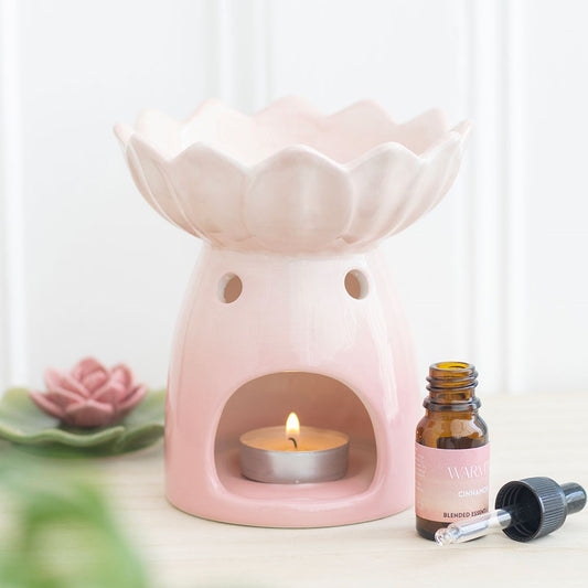Pink Water Lily Wax Warmer/Oil Burner