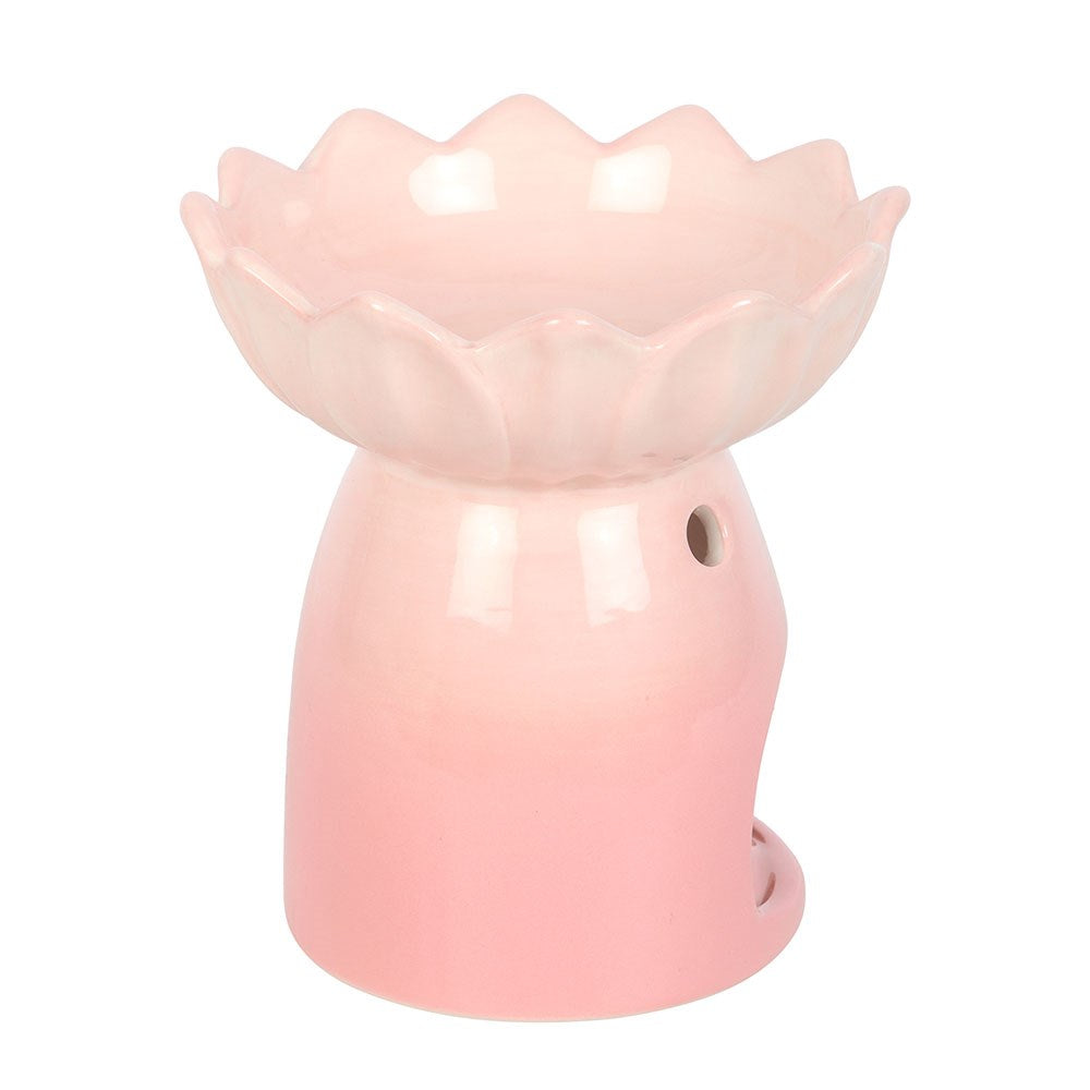 Pink Water Lily Wax Warmer/Oil Burner