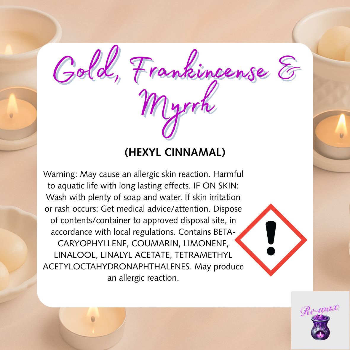 Gold, Frankincense & Myrrh Christmas Snapbar